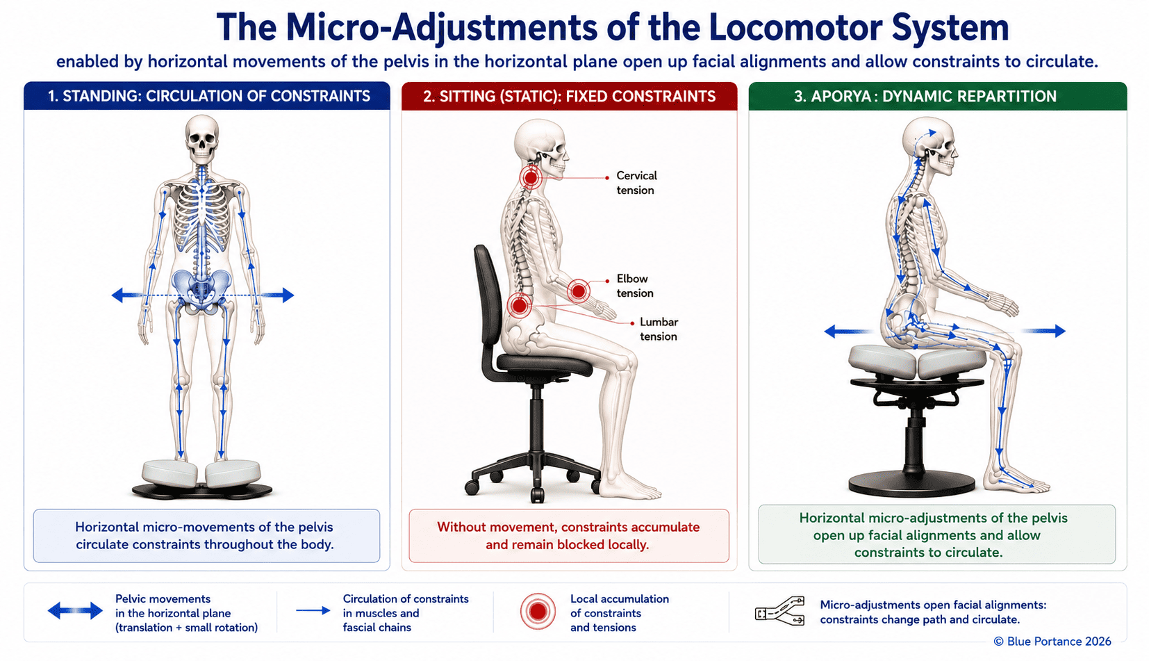 The pelvis as the conductor of postural micro-adjustments and mechanical load redistribution
