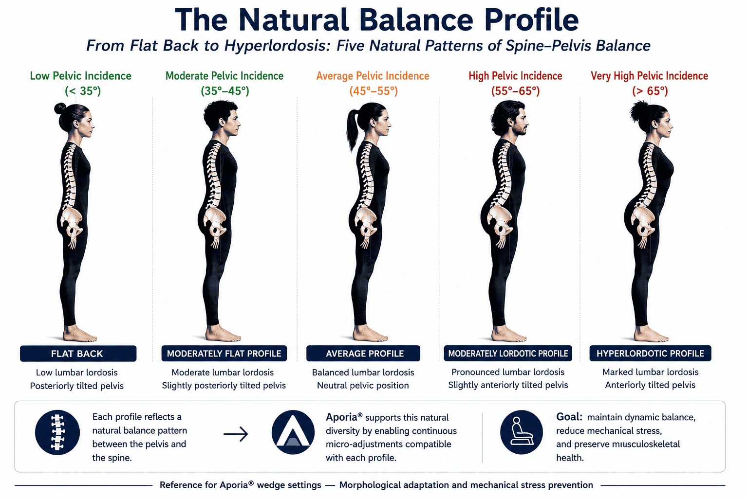 The natural balance profile according to pelvic incidence: from flat back to hyperlordosis